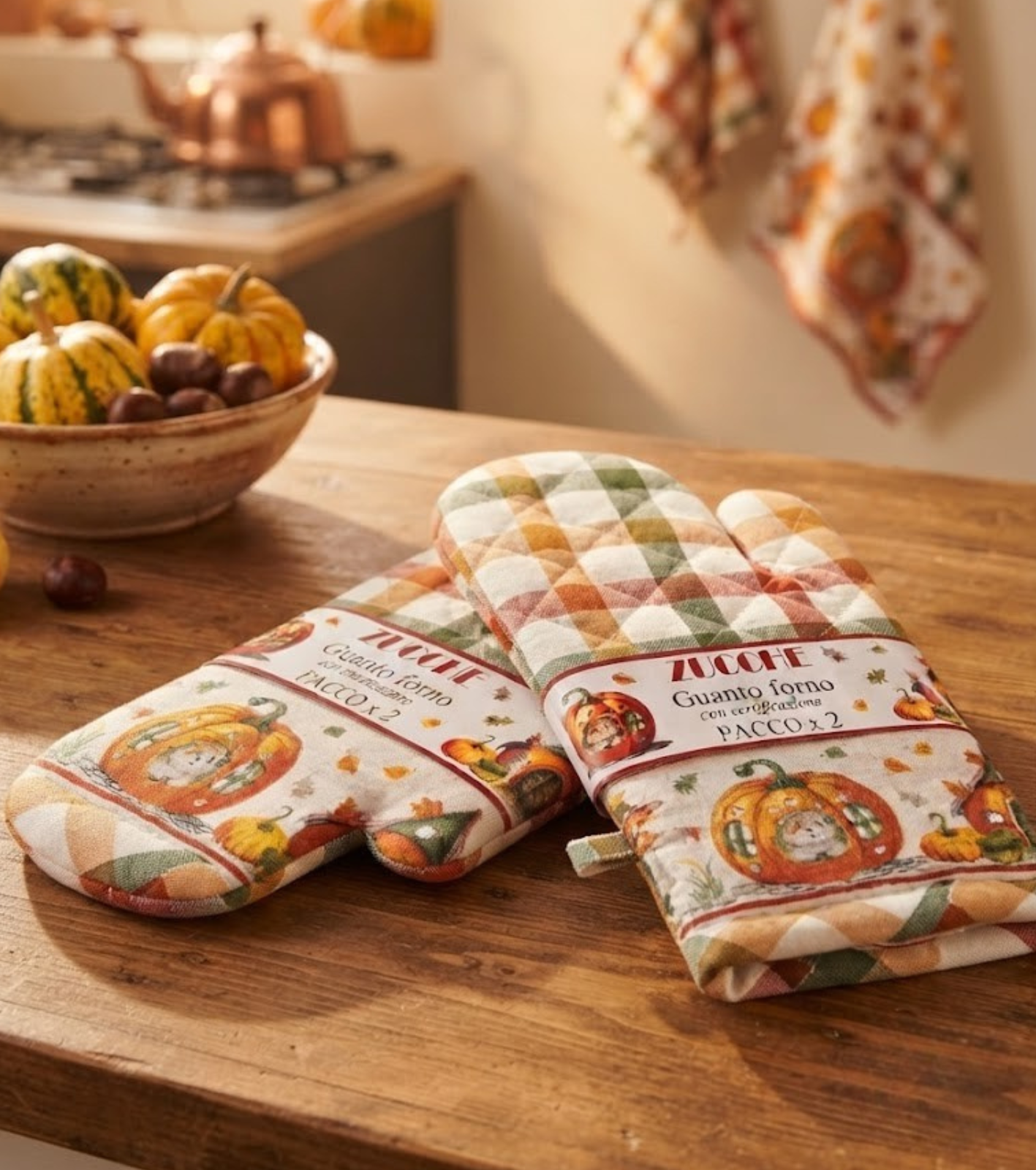 SET GUANTI 2PZ ZUCCHE Tellini S.r.l. Ingrosso Abbigliamento
